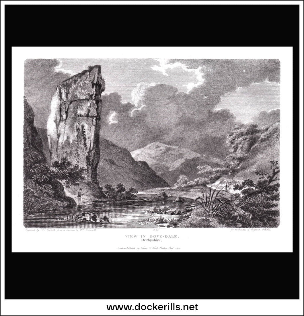 A View In Dove-Dale Derbyshire England