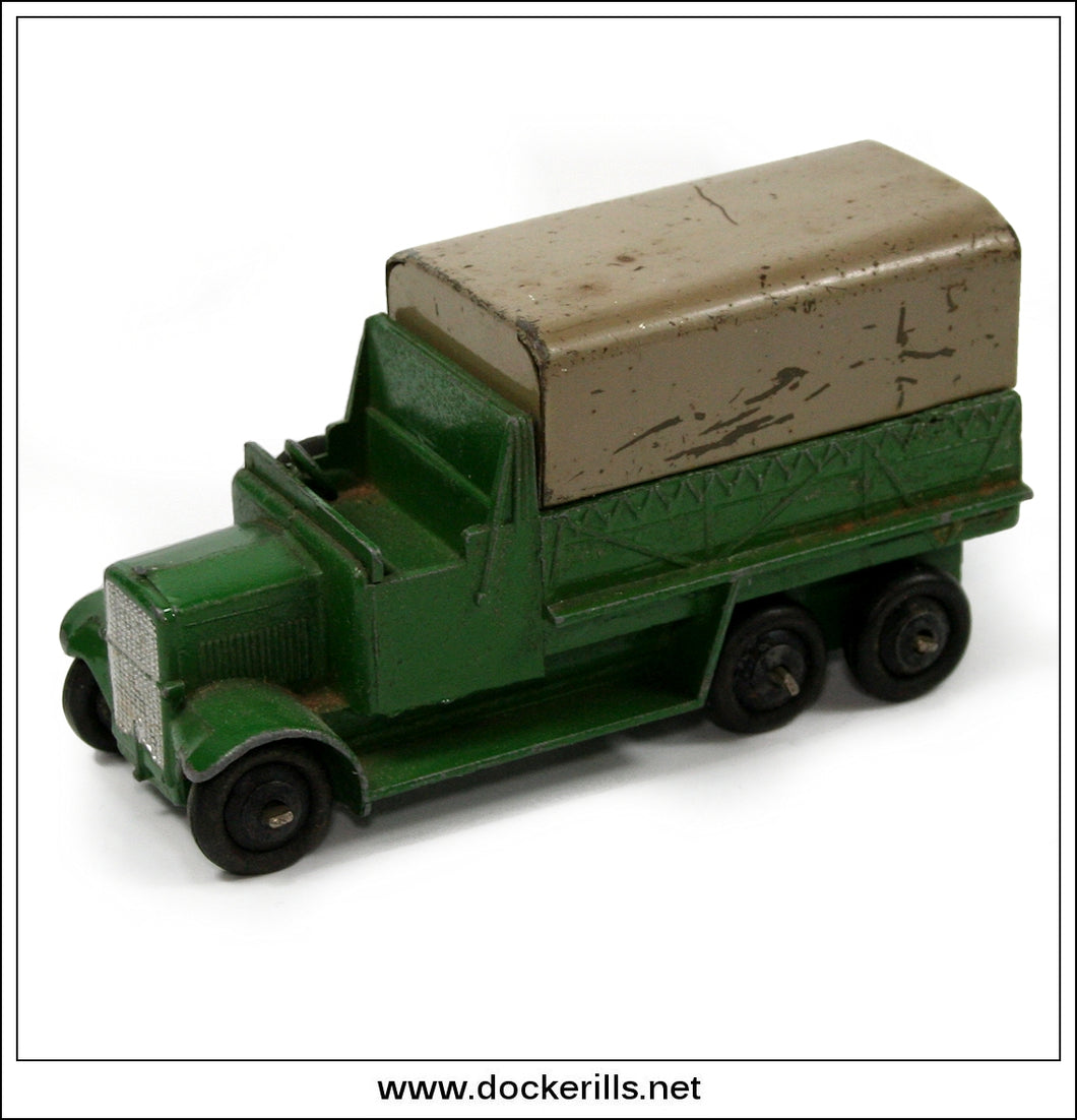 Dinky 151b Six-Wheeled Covered Wagon Army Truck / Lorry.  Meccano 1.