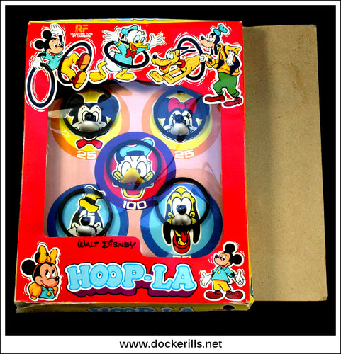 Vintage Walt Disney Hoop-La, RF Goodtime Toys By Charbens. Mickey Mouse, Donald Duck etc.