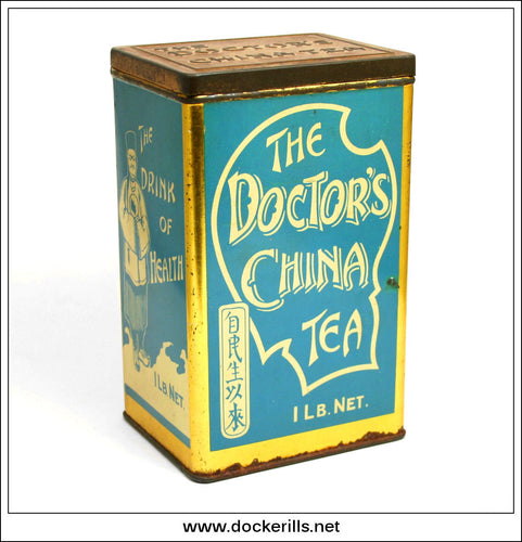 The Doctors China Tea Tin. Vintage Advertising Tin. Harden Bros. & Lindsay Ltd. 1.