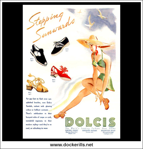 Dolcis Fashion Shoes. Original Vintage Advert From July 12th, 1939.