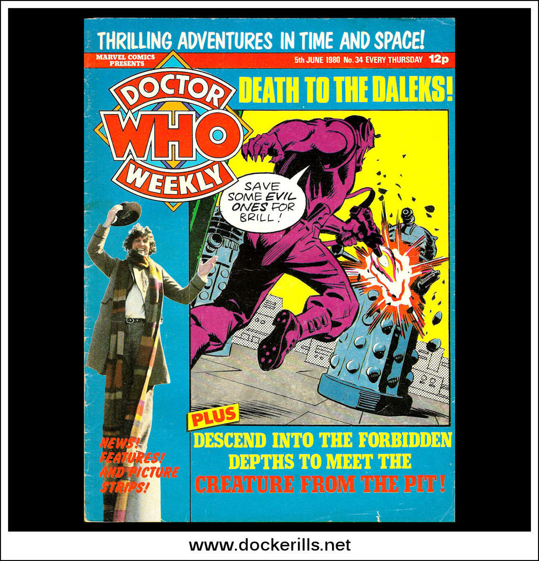 Dr Who Weekly Magazine No.34, 1980.