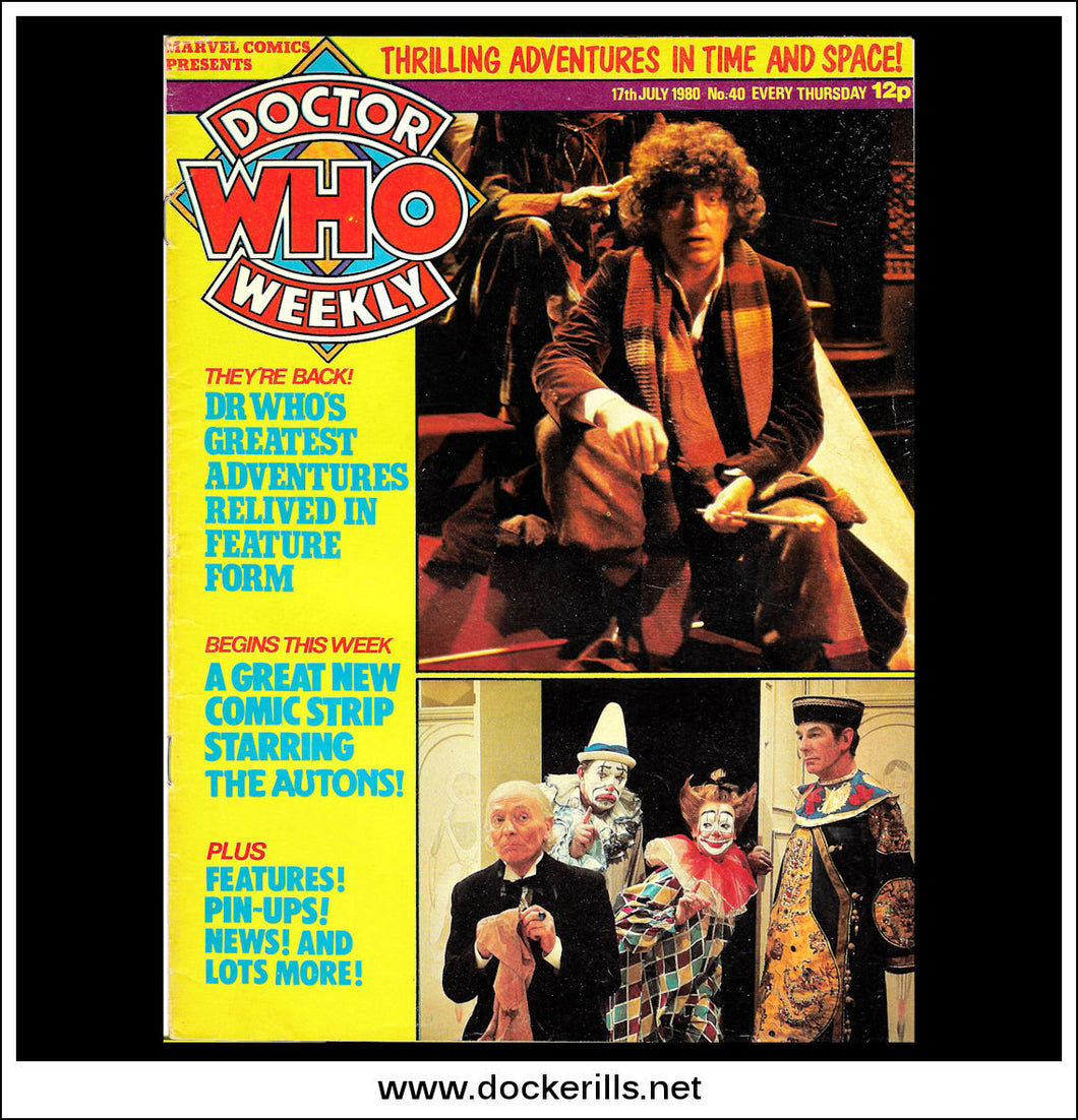 Dr Who Weekly Magazine No.40, 1980.