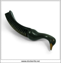 Dandy Duck Cloths Brush With Tray, Versabrush, England. Vintage 1950's Duck Shaped Cloths Brush 3.