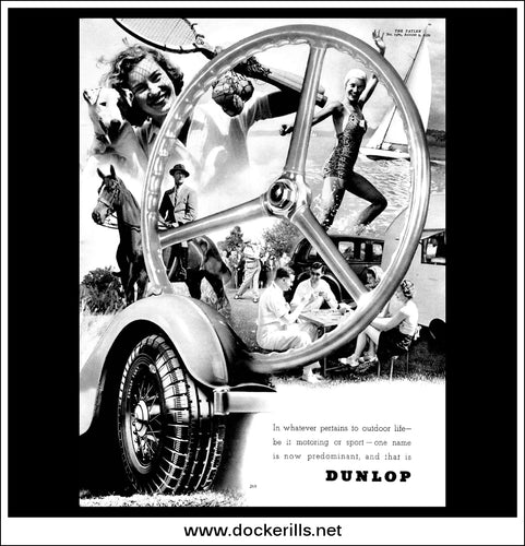 Dunlop. Original Vintage Advert From August 9th, 1939.