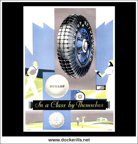 Dunlop Tyres Advert. Original Vintage Advert From July 13th, 1932.