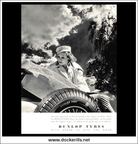 Dunlop. Original Vintage Advert From January 11th, 1939.