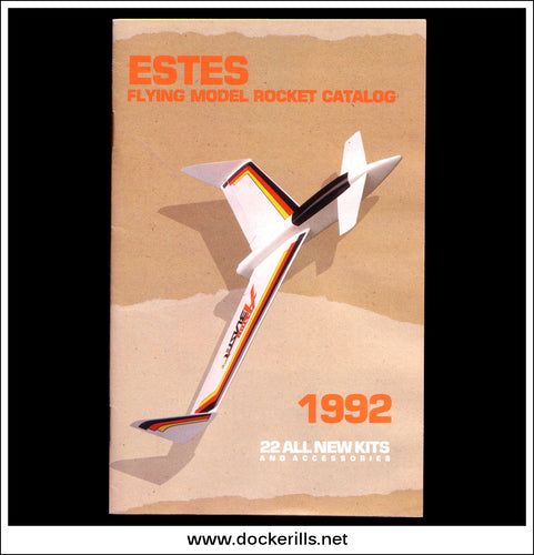 Estes Flying Model Rockets Catalog / Catalogue / Brochure for 1992.