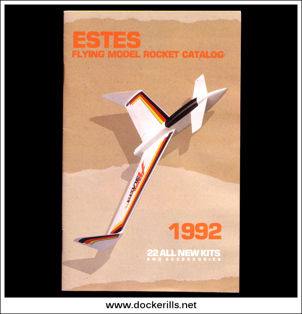 Estes Flying Model Rockets Catalog / Catalogue / Brochure for 1992.