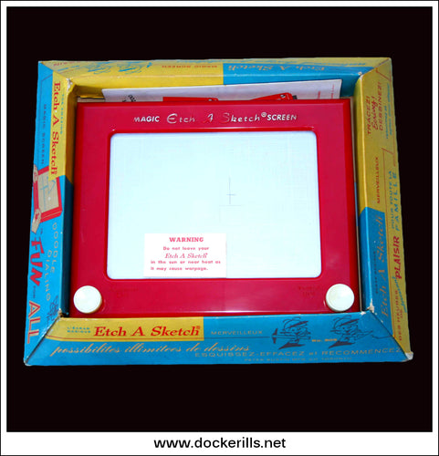 Vintage Etch-A-Sketch.