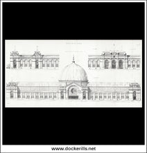 International Exhibition Building 1862. Antique Print, Lithograph c. 1880 1.