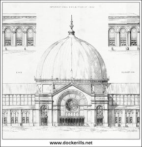 International Exhibition Building 1862. Antique Print, Lithograph c. 1880 2.