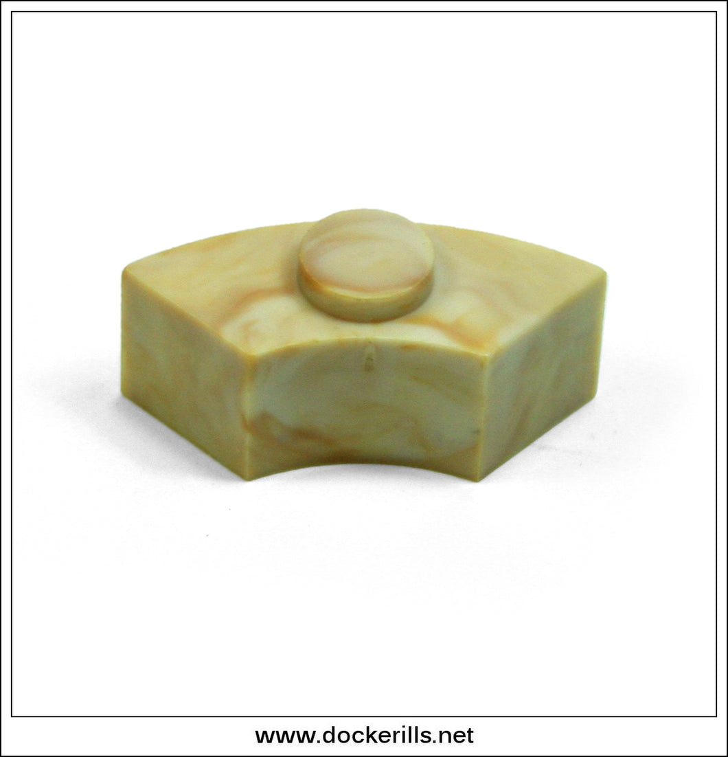 Exin Castillos / Exin Castles - 10 x Ladrillo Curvo Corto / Short Curved 1 Stud Brick. Exin Lines Bros., Barcelona, Spain. SPARE PARTS