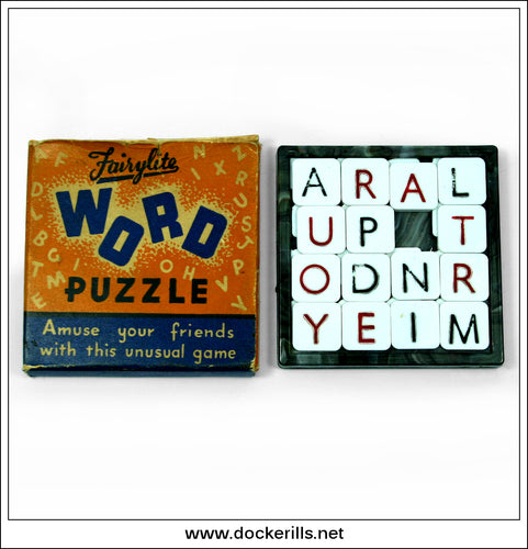 Word Puzzle, Fairylite, England. In Original Box.