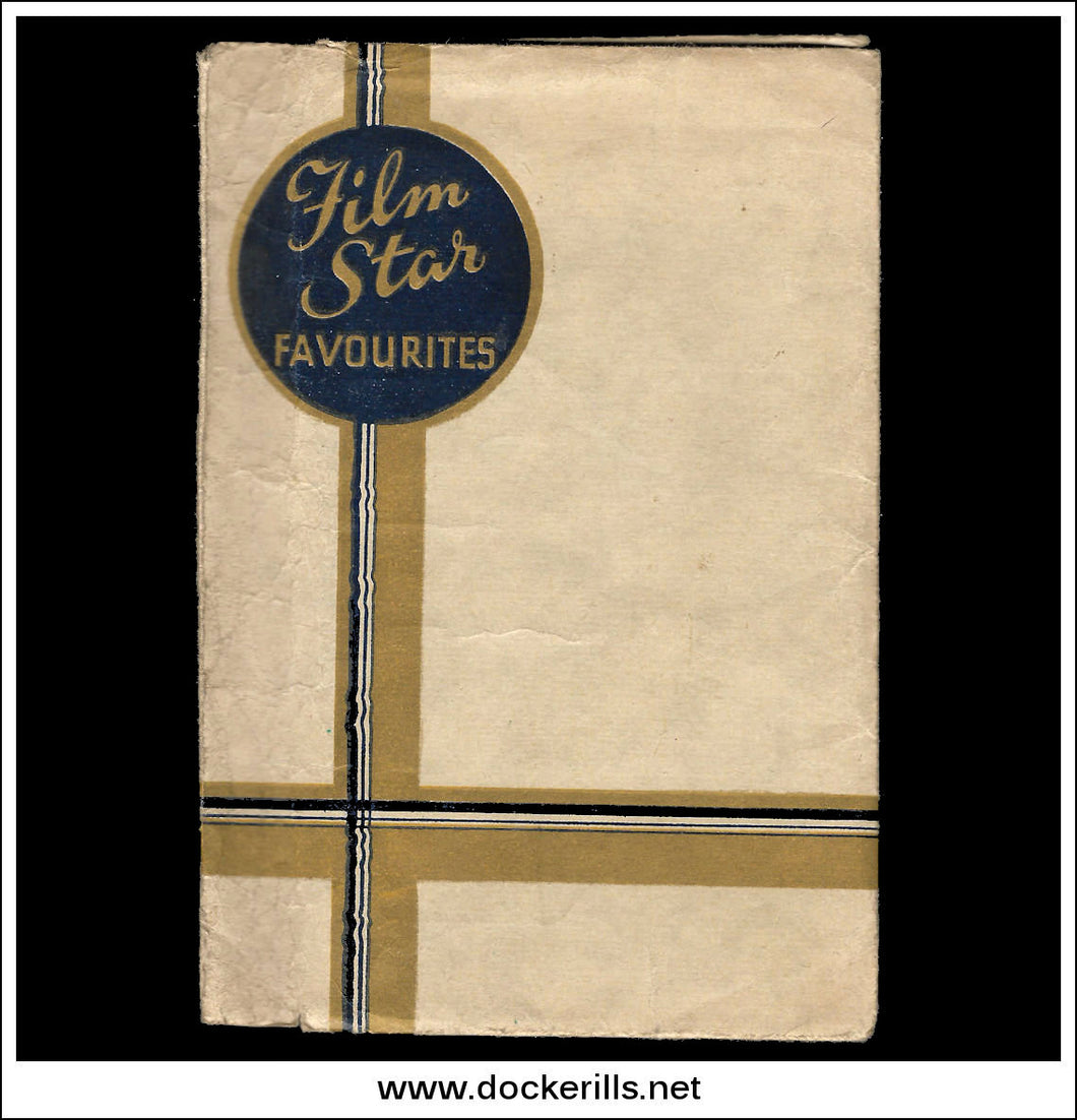 Film Star Favourites. Wallet / Vintage Folder With Twelve Film Star Postcards. 1935 1.