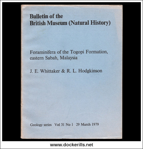 Buy Foraminifera Of The Togopi Formation, Eastern Sabah, Malaysia By J.E. Whittaker & R.L. Hodgkinson.