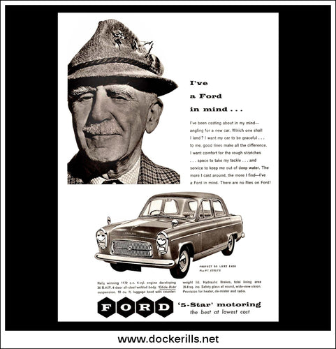Ford Prefect De Luxe. Original Vintage Advert From June 22nd 1957