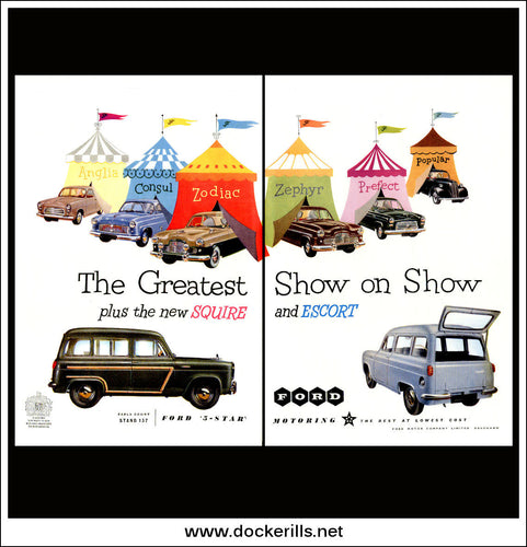 Ford Car Range 1955. Original Vintage Advert From October 19th, 1955.