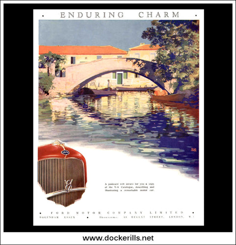 Ford V-8. Original Vintage Advert From June 28th, 1933.