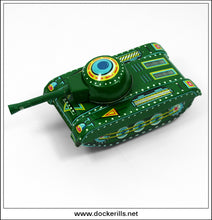 Tank MF 074. Vintage Tin Plate Friction Toy, China 3.