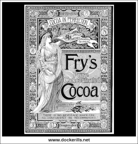 Fry's Cocoa. Original Vintage Advert From November 24th, 1894.