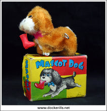 Mascot Dog No.800, Fuji Press Kogyo, Japan, vintage tin plate toy 1