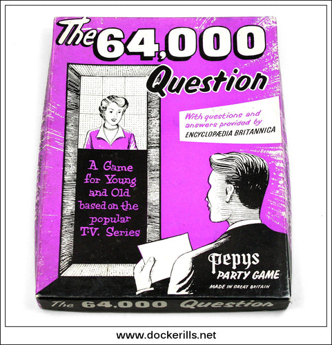 The 64,000 Question, Pepys Party Game. Vintage Game c. 1950's. Based On The T.V. Series.