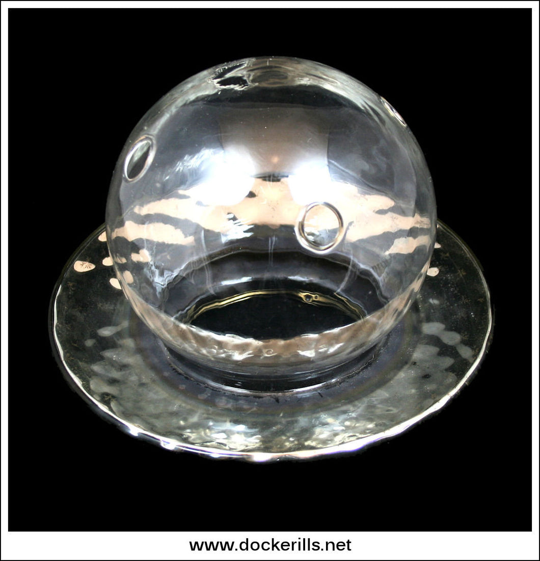 Antique Glass Gas Globe / Chimney (2)