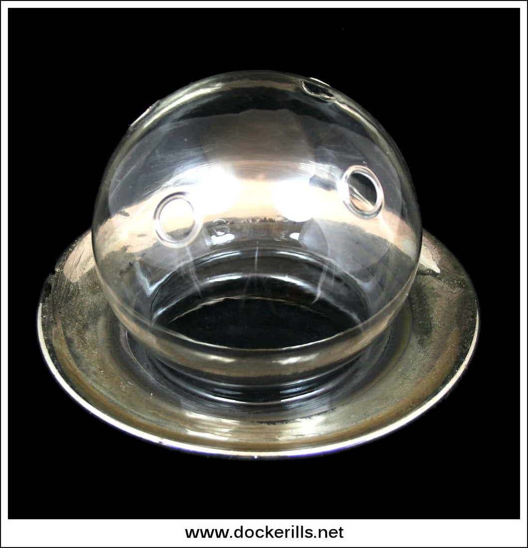 Antique Glass Gas Globe / Chimney (3)