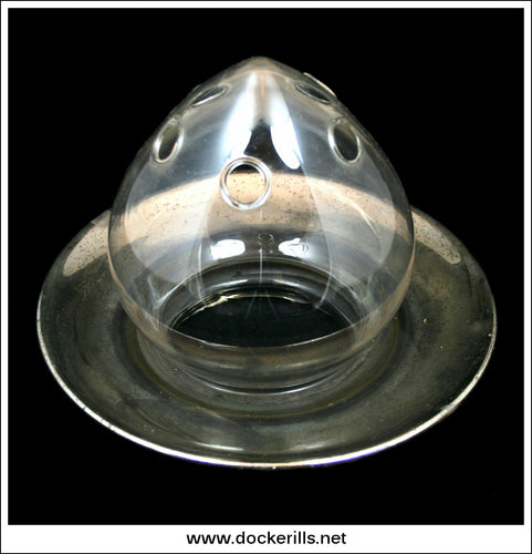 Antique Glass Gas Globe / Chimney (6)