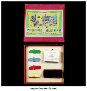 Touring Europe Board Game Geographia - Counter Box.