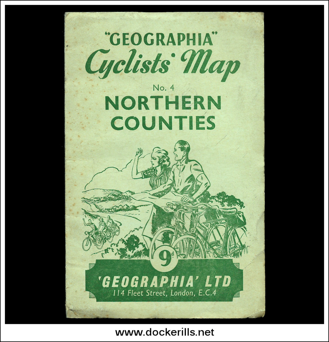 Geographia Cyclists Map No. 4 Northern Counties.