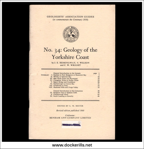 Geologists' Association Guides - No. 34: Geology Of The Yorkshire Coast by J.E. Hemingway et al.