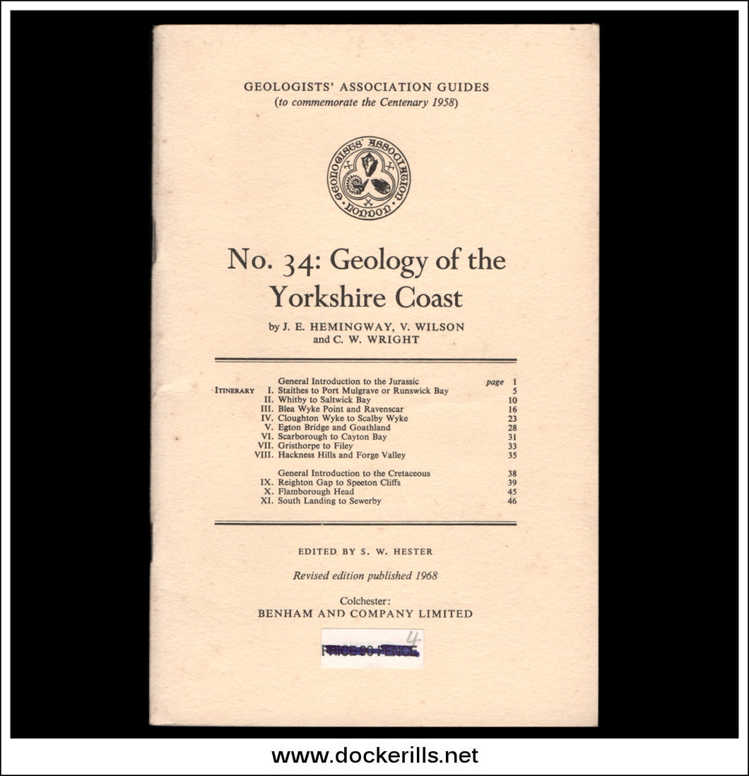 Geologists' Association Guides - No. 34: Geology Of The Yorkshire Coast by J.E. Hemingway et al.