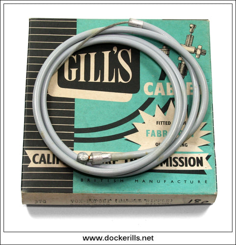 370 Gill's Bicycle Cable - Vox-Populi (Barrel Nipple) Gents Rear (Silver).
