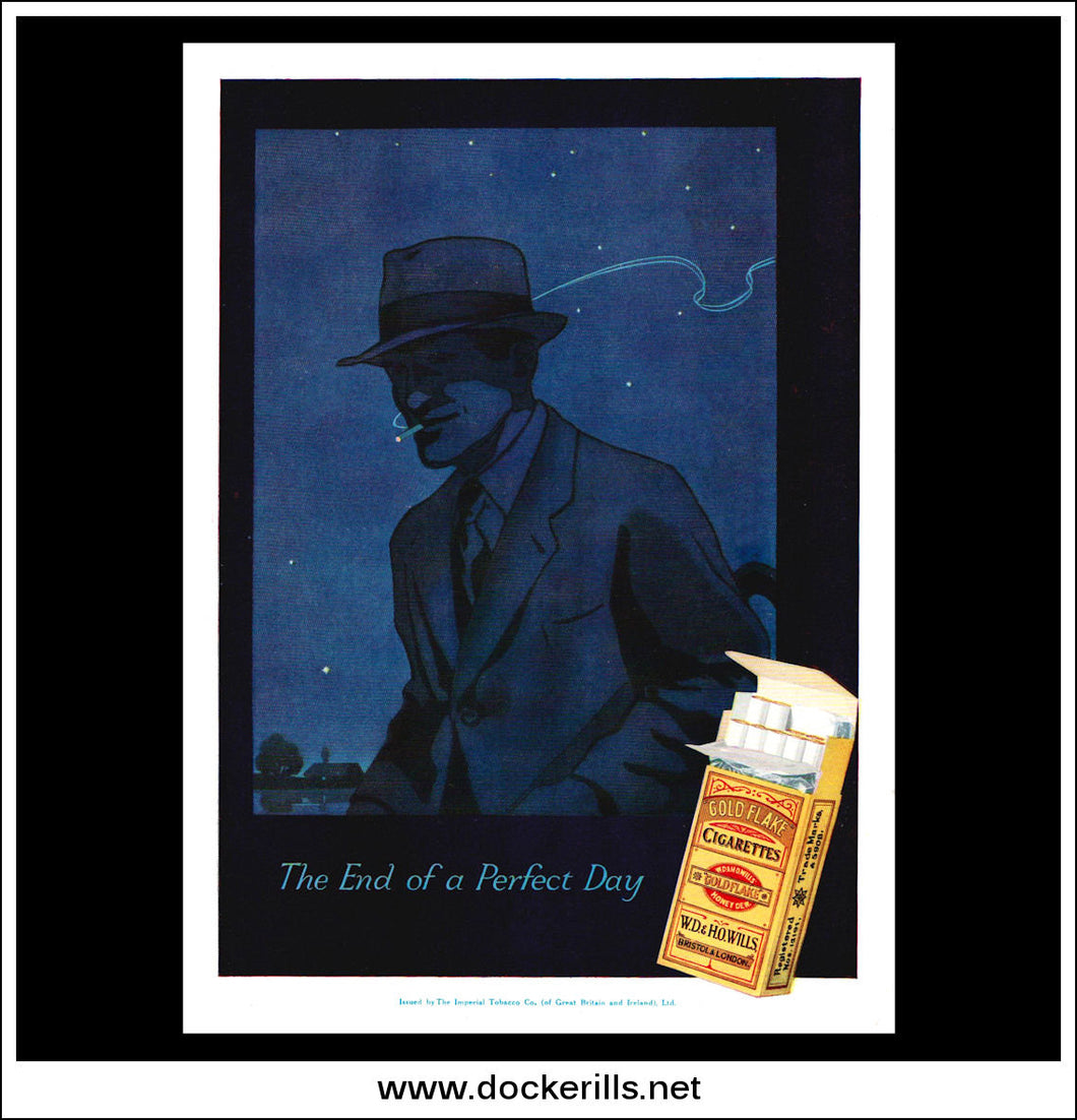 Gold Flake Cigarettes. Original Vintage Advert From January 11th, 1930.