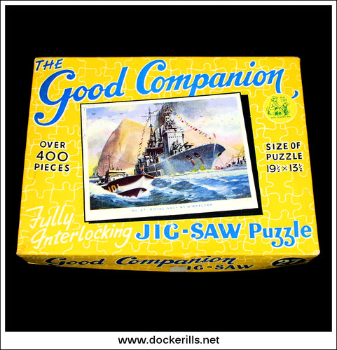 Good Companion Jig-Saw Puzzle - No. 27 Royal Navy At Gibraltar,  c. 1950's - 1960's 1.