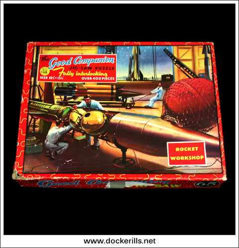 Rocket Workshop, Good Companion Jig-Saw Puzzle No. 65. c. 1950's - 1960's.