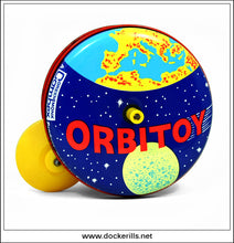 Orbitoy Space Spinner Toy Green Monk Combex Tin Toy 2.