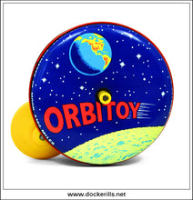 Orbitoy Space Spinner Toy Green Monk Combex Tin Toy 3.