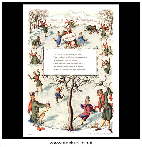 Guinness. Guinness Sportfolio. Original Vintage Advert From January 28th, 1950.