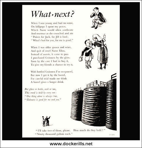 Guinness. Original Vintage Advert From December 13th, 1933.