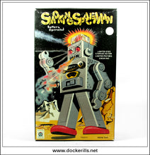 Smoking Spaceman Robot. Recent Tin Plate Novelty Toy, Ha Ha Toys, China. Yonezawa, Japan, Robot, Copy 2.