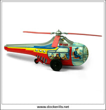 H.K. 565 Helicopter, Vintage Tin Plate Clockwork Toy, Hammerer & Kulwein, West Germany 2.