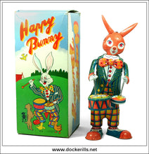 'Happy Bunny' MS 298. Novelty Tin Plate Clockwork Toy, China (With Box).