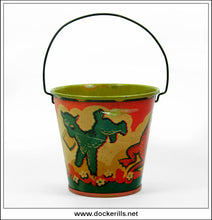 Happynak Seaside Pail No 4., Paton, Calvert & Co., Ltd., England. [Green] 2.