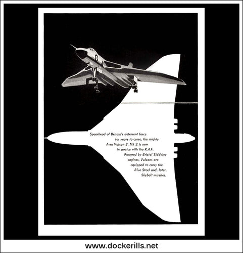Hawker Siddeley Aviation / Vulcan B. Mk 2. Original Vintage Advert From 1960.