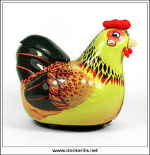 Hen Laying Eggs, ME 610, China, Vintage Tin Toy 2.