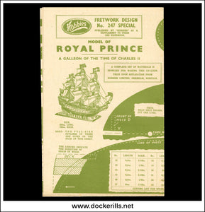Hobbies Handbook, 1952. With 'Royal Prince' Galleon Of The Time Of Charles II No. 247 Special Plan.