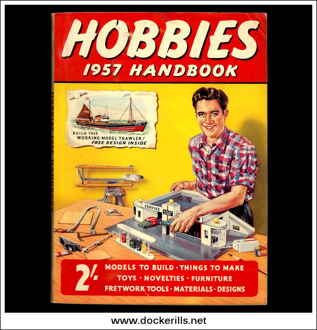 Hobbies Handbook, 1957. With 'Anglian' Working Model Trawler No. 253 Special Plan - Cover.